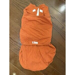 Embé 2-Way Baby Swaddle Wrap One Size 6-14 lbs Burnt Orange Cotton